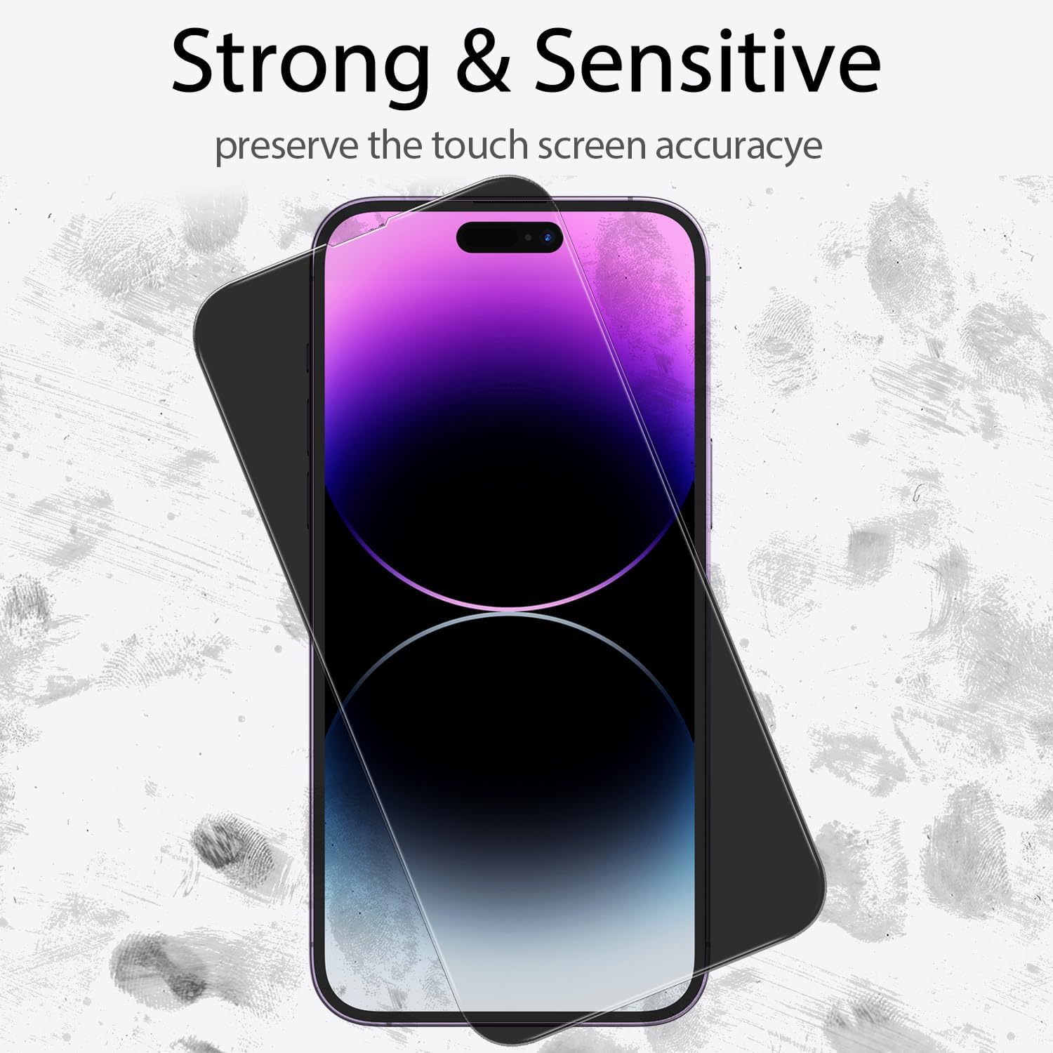 for iPhone14 Pro Max Privacy Screen Protector+Camera Lens Protector | 3 Pack Privacy Screen Protector +3 Pack Camera Lens Protector with Tempered Glass, HD,Touch Sensitive and Case Friendly - Image 5