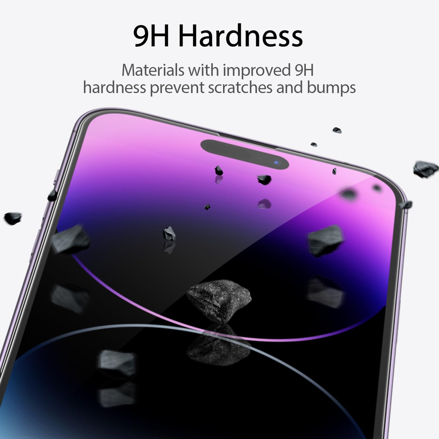 for iPhone14 Pro Max Privacy Screen Protector+Camera Lens Protector | 3 Pack Privacy Screen Protector +3 Pack Camera Lens Protector with Tempered Glass, HD,Touch Sensitive and Case Friendly - Image 7